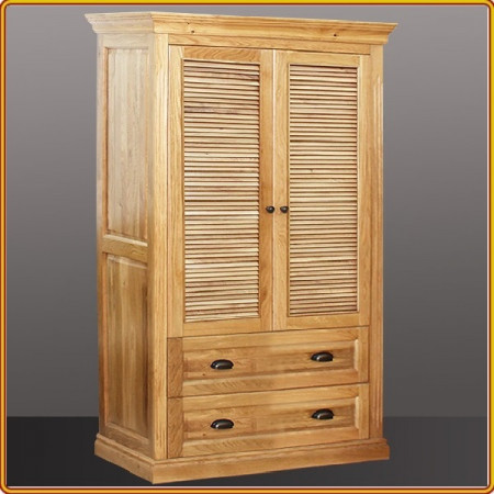 Solid Oak - 1m2 : Tủ Áo Gỗ Sồi + 2 Cánh Pano 